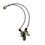 Thumbnail: Five Stone Pendants with Black Beads
