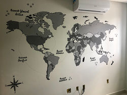 Mapa mundi para quarto infantil
