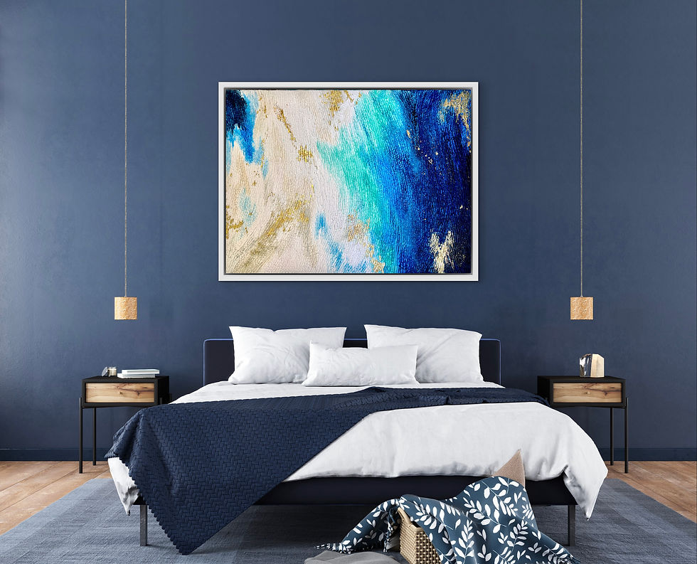 Thumbnail: Textural Water Abstract Painting  