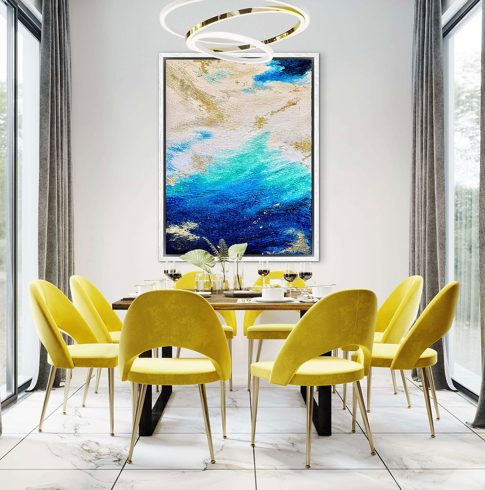 Thumbnail: Textural Water Abstract Painting  