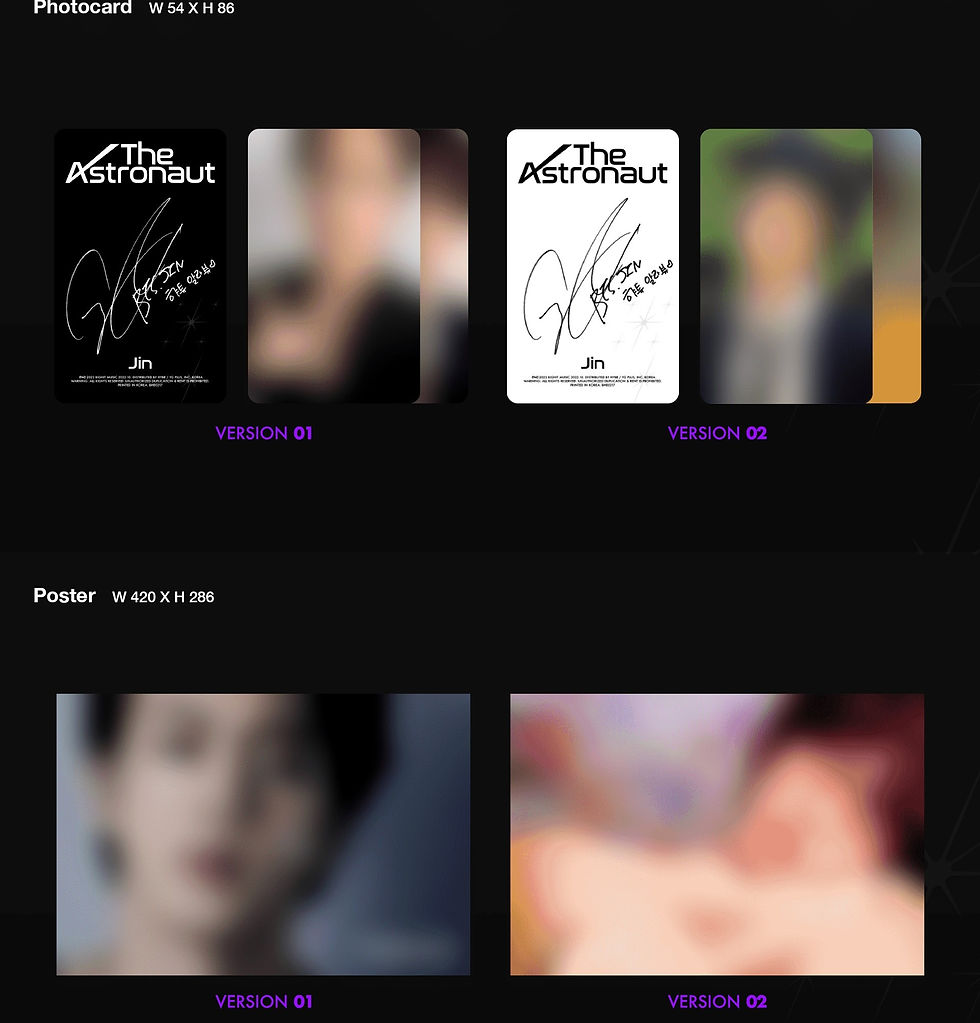Thumbnail: [WEVERSE POB] JIN (BTS) ALBUM - [THE ASTRONAUT]