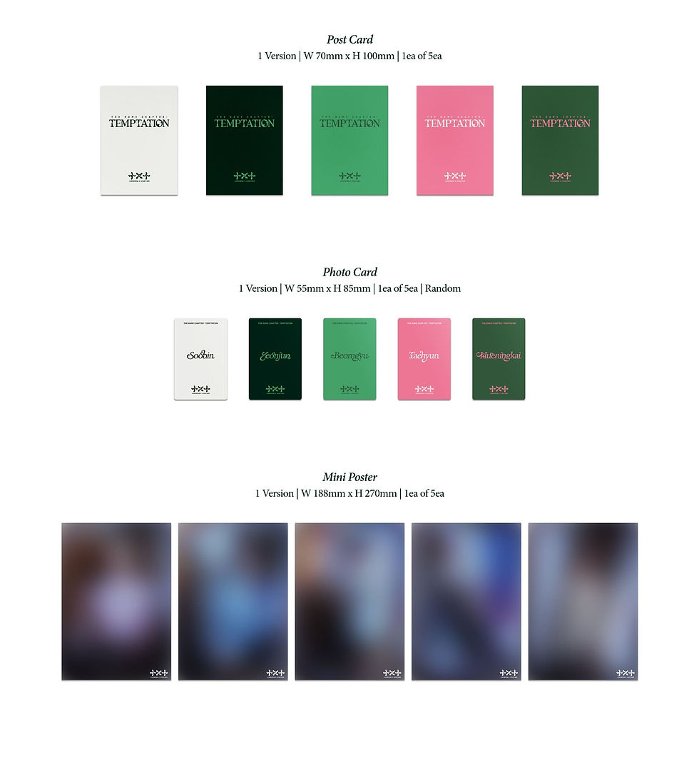 Thumbnail: TXT (투모로우바이투게더) ALBUM - [THE NAME CHAPTER: TEMPTATION] [LULLABY] [RANDOM]
