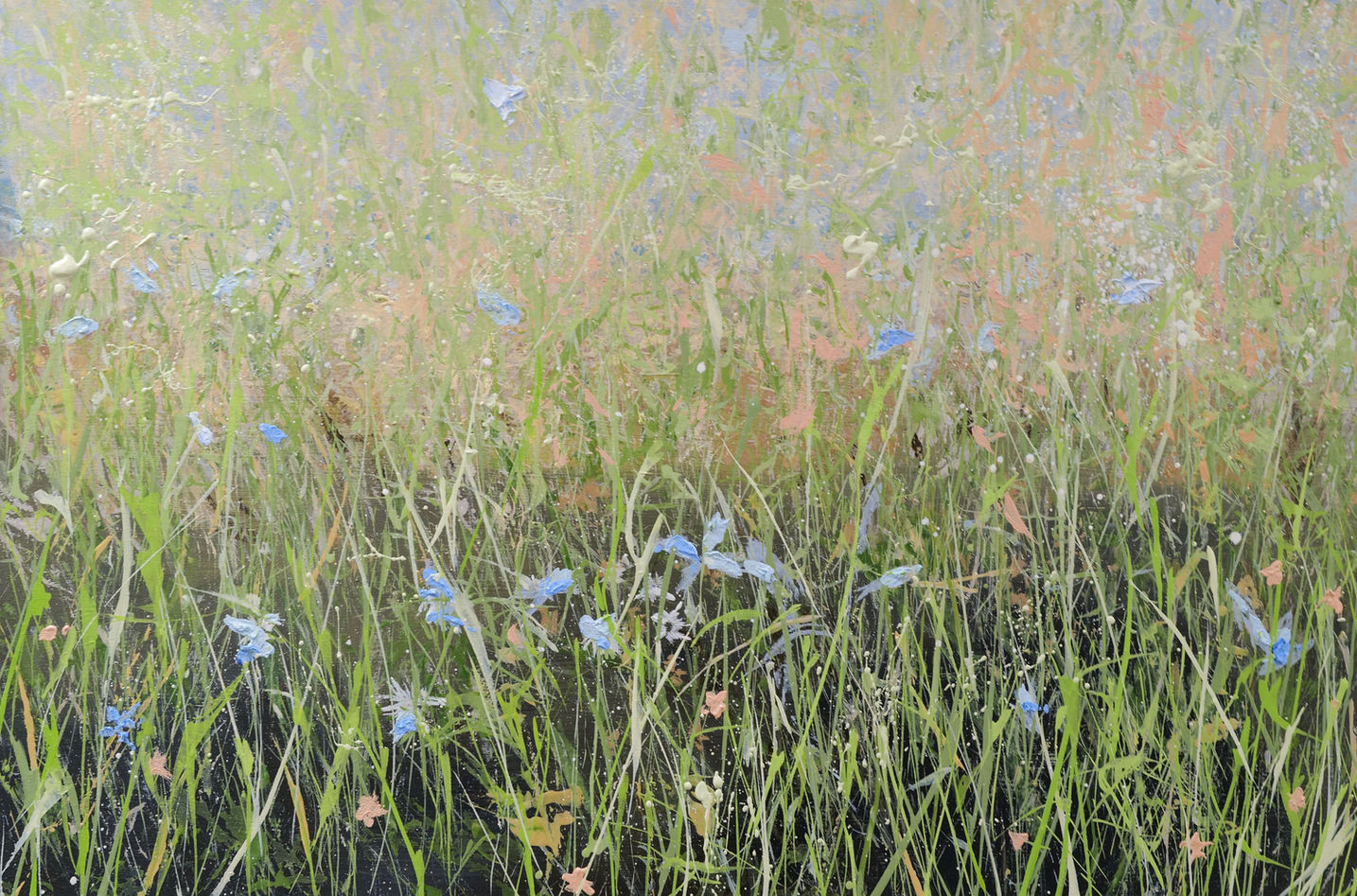 Spring Veld, 2025,
Oil on board 
20 x 30 cm