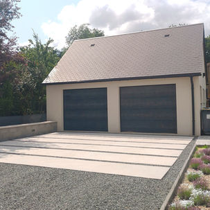 Allée devant garage - vasseur exterieurs