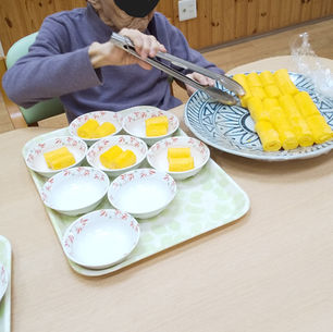 グループホームの家事作業の様子です。