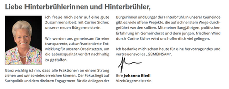 Zum Bürgermeisterwechsel