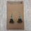 Thumbnail: Turquoise Heishi Beads and Black Stacked Stone Earrings