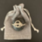 wrapped rocks knot bag