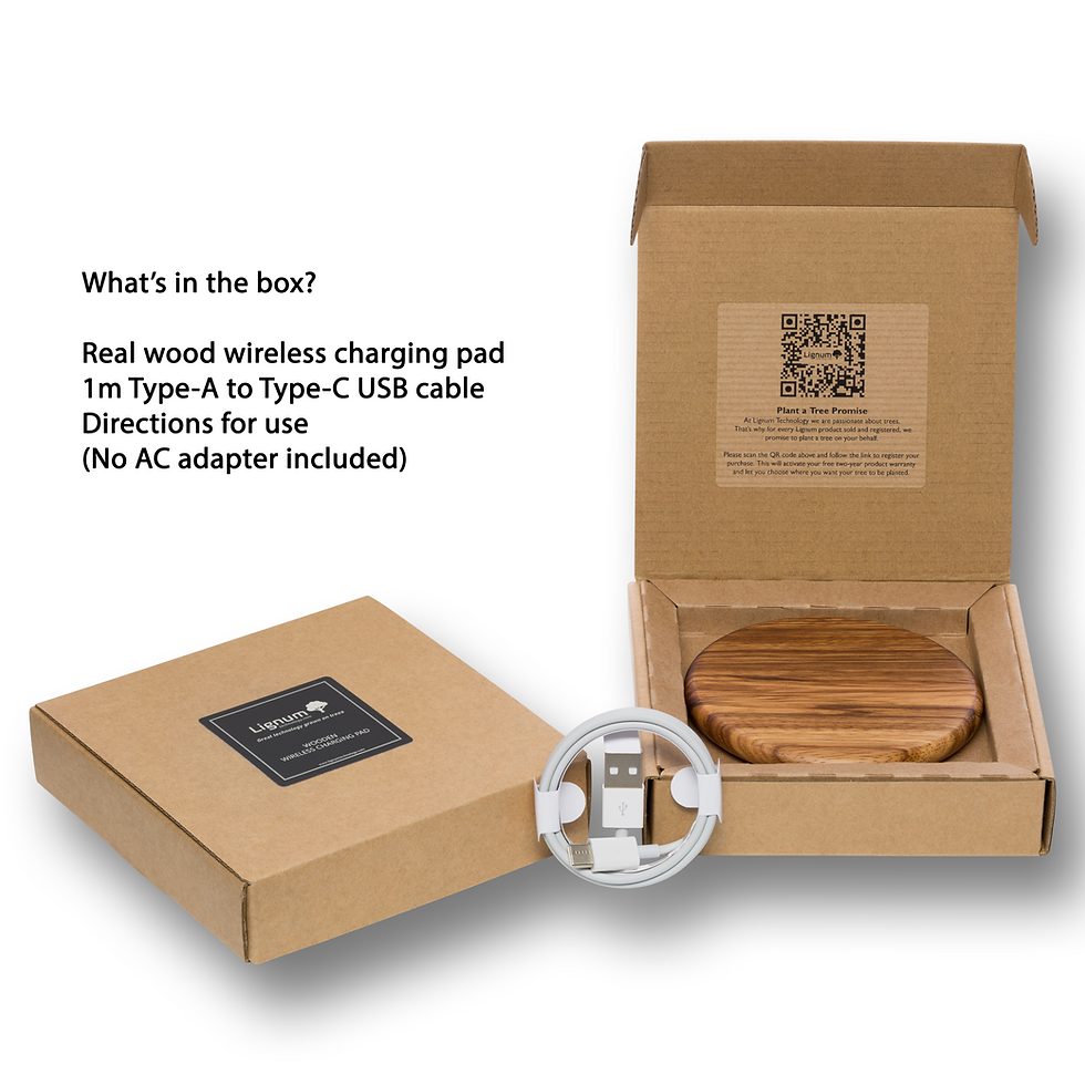 Thumbnail: Wireless Charging Pad - Walnut