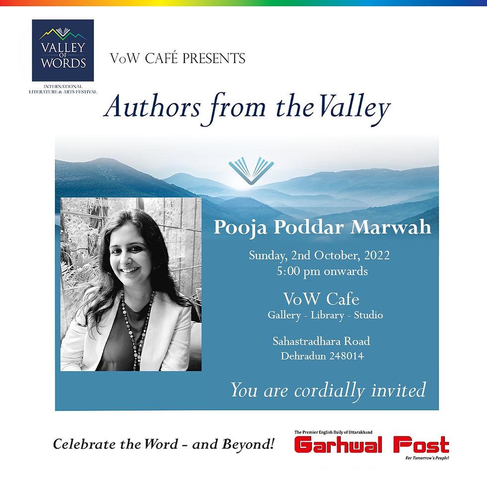 Authors from the Valley with Pooja Poddar Marwah