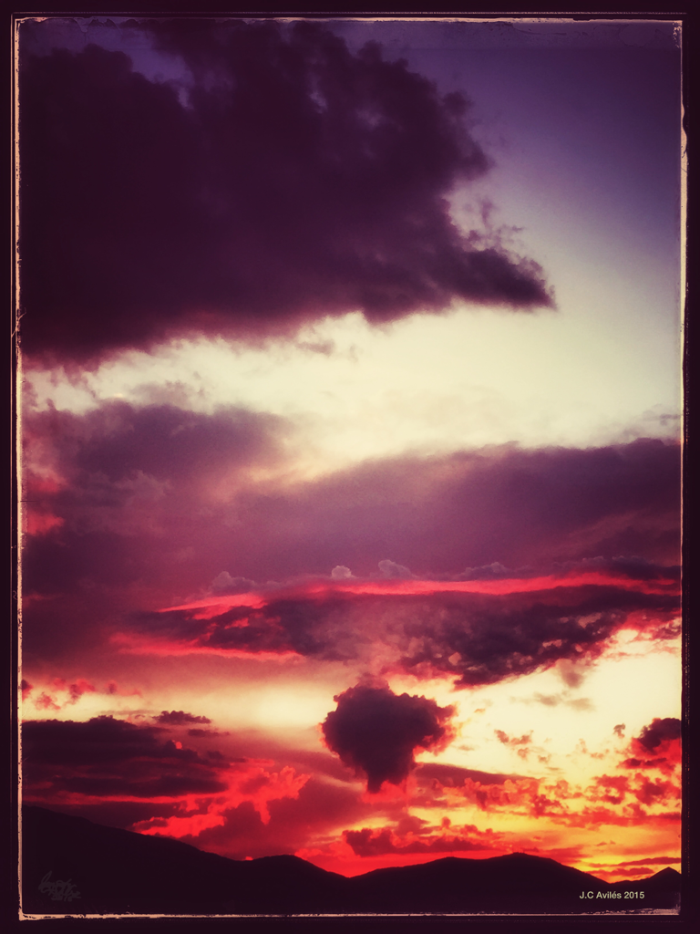 Desert Fire Sunset