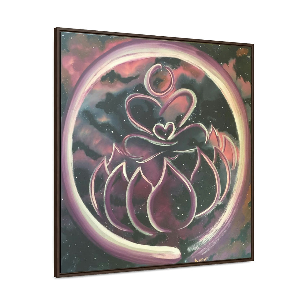 Thumbnail: Universal Zen by Jennifer Avilés Print on canvas with wood frame