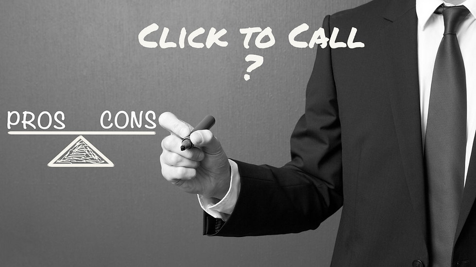 The Pros & Cons of Click to Call