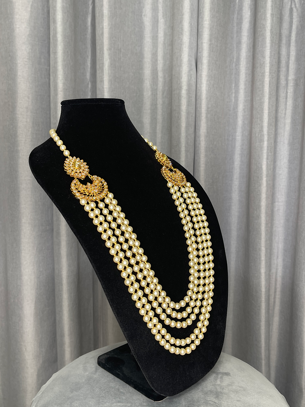 Thumbnail: 5 LAYER IVORY PEARL MALA