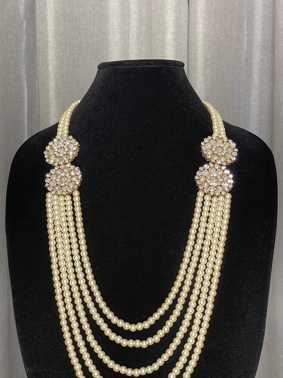 Thumbnail: 5 LAYER IVORY PEARL MALA