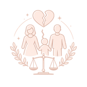Calgary family lawyer illustration for divorce, parenting arrangements, child support, spousal support, and property division matters.