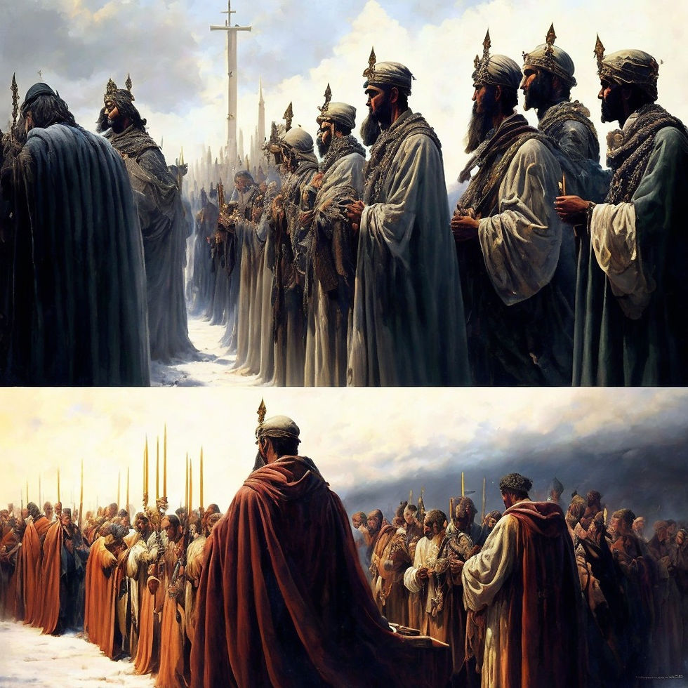 Gathering of saints in two distinct time periods