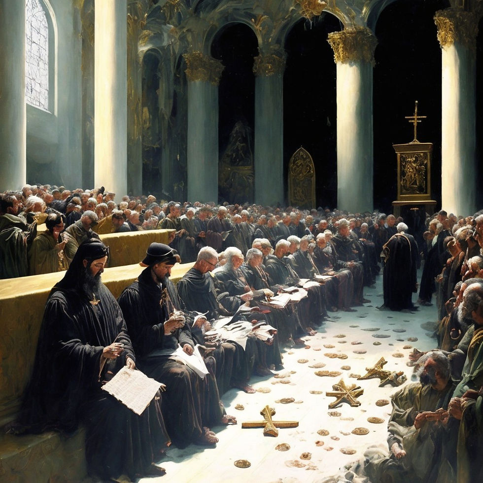 Mass in a cathedral