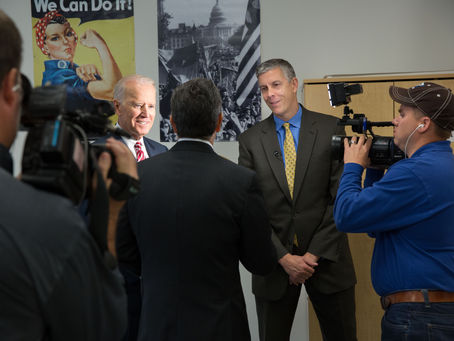 Behind the Scenes: My Exclusive Interview with Vice President Biden at the Joplin High School Dedication