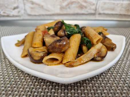 Paste cu ciuperci/Pasta and mushrooms