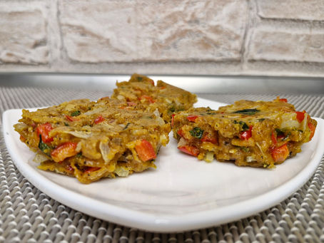 Chiftele cu ardei rosu/Red pepper fritters