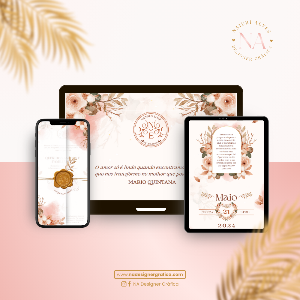 Convite Casamento Infinity