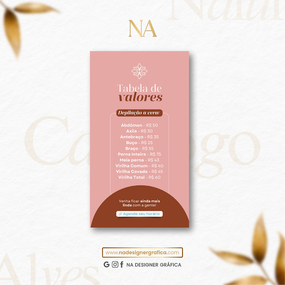 Miniatura: Arte Digital | Tabela de Valores