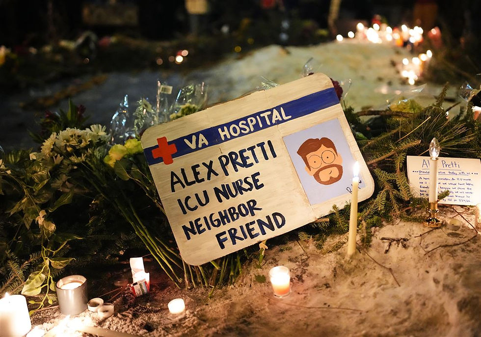 Peaceful protest against ICE operations in Minnesota following Alex Pretti’s death