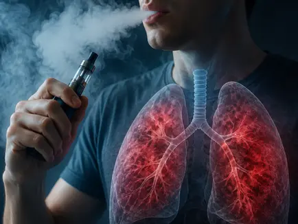 EVALI: la peligrosa lesión pulmonar asociada al vapeo que puede confundirse con una simple gripe.