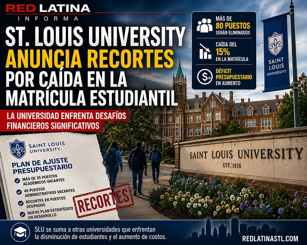 St. Louis University anuncia recortes por caída en la matrícula estudiantil