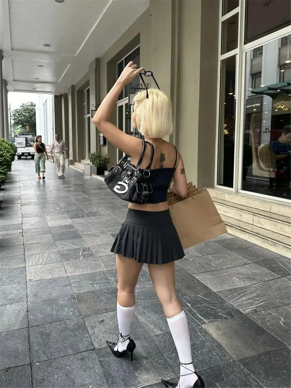Thumbnail: Preppy Pleated Mini Skirt