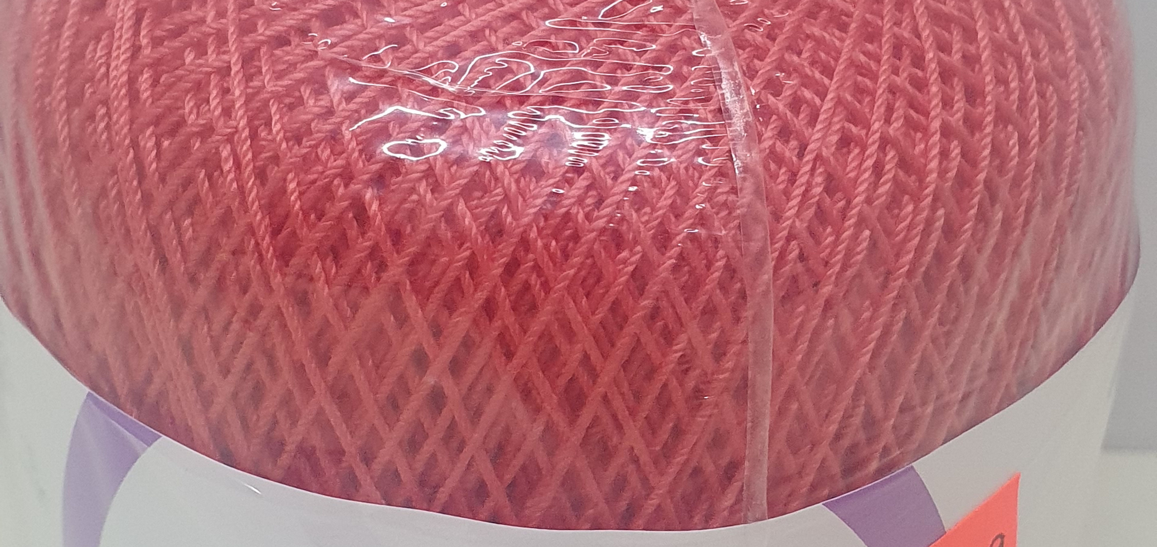 AUNT LYDIA'S CLASSIC CROCHET SIZE 10 BRIGHT CORAL