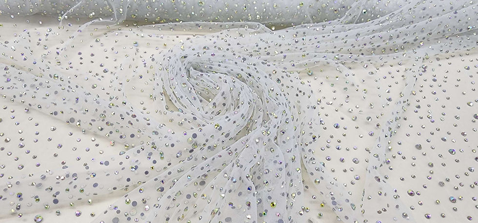 Miniatura: RHINESTONED TULLE