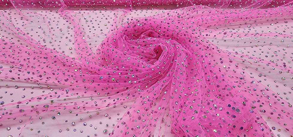 Miniatura: RHINESTONED TULLE