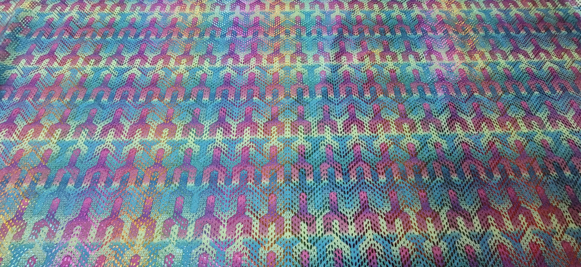 PRINTED METALLIC NYLON SPANDEX