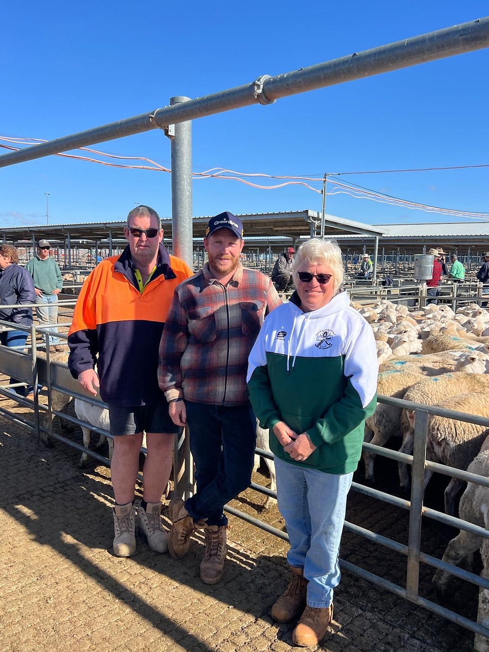 The Rigney Family with their lambs