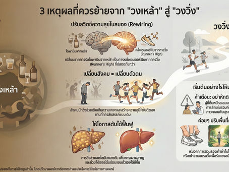 สร้างตัวตนใหม่ที่แข็งแรง... ทำความเข้าใจกลไกสมอง “เปลี่ยนกิจวัตร: จากวงเหล้า เป็นวงวิ่ง”