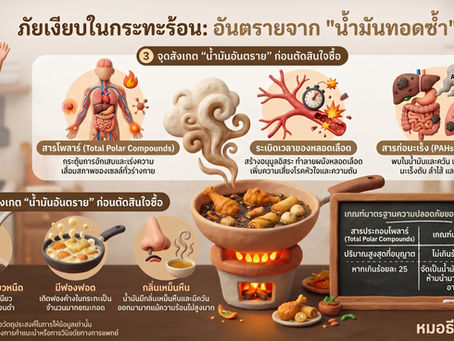 ภัยเงียบในกระทะร้อน... “อาหารทอดซ้ำ อันตรายกว่าที่คิด”