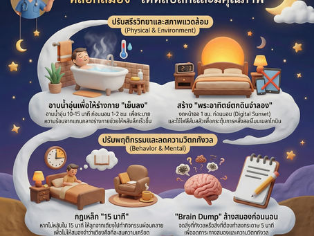 ปิดสวิตช์ความว้าวุ่น... ถอดรหัส 4 ทริกทางวิทยาศาสตร์เพื่อการนอนหลับที่ลึกและมีคุณภาพ (Sleep Tricks to Help You Sleep)