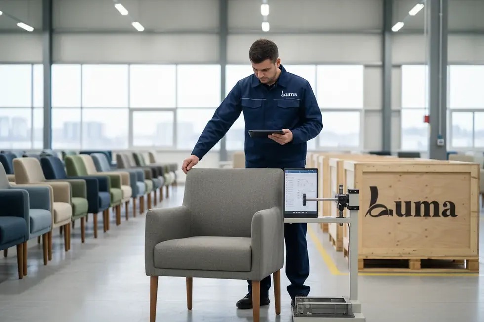 Control de calidad en fábrica de proveedor de muebles compactos LUMA
