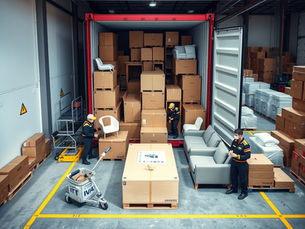 Strategic Mixed Container Furniture Orders Loading.