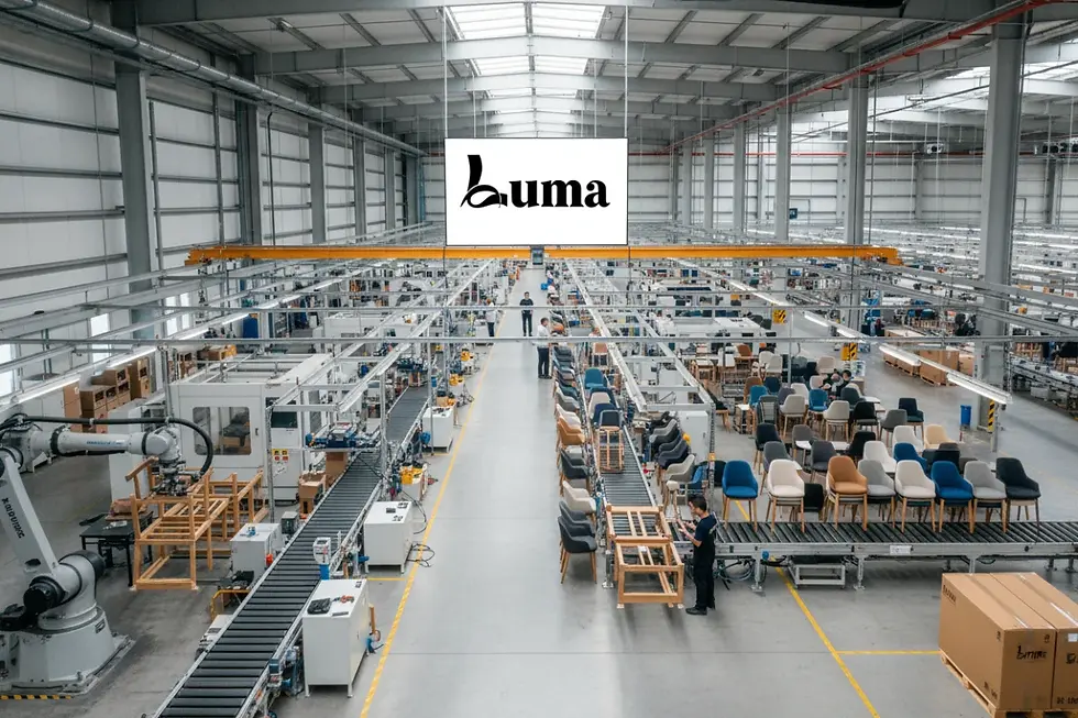Instalaciones de producción modernas de muebles al por mayor España en la fábrica de LUMA