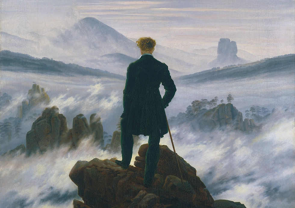 Caspar David Friedrich: Wanderer über dem Nebelmeer