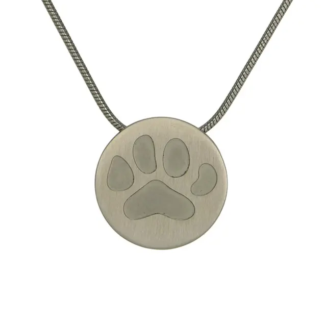 Round Paw Print Pendant | PWA