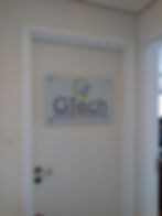 Painel de Vidro Personalizado com Logotipo