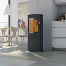 Mira 3 steel contemporary stove