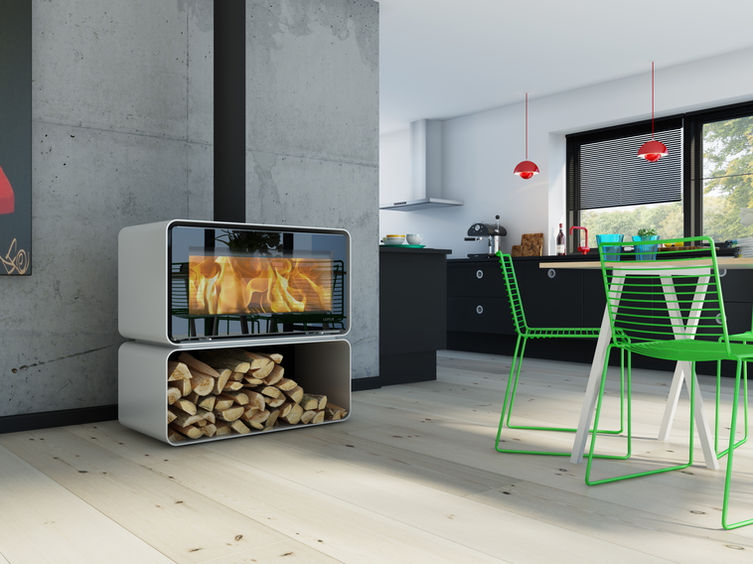 Living Cube architectural designed stove