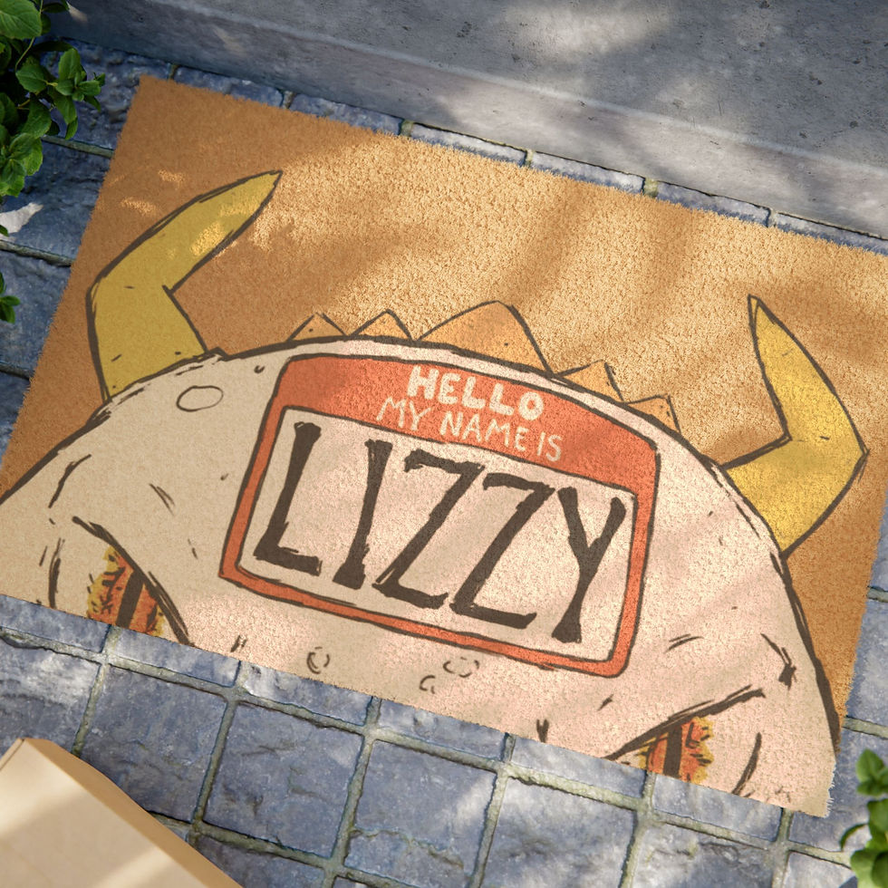 Thumbnail: Hello My Name Is Lizzy Welcome Mat