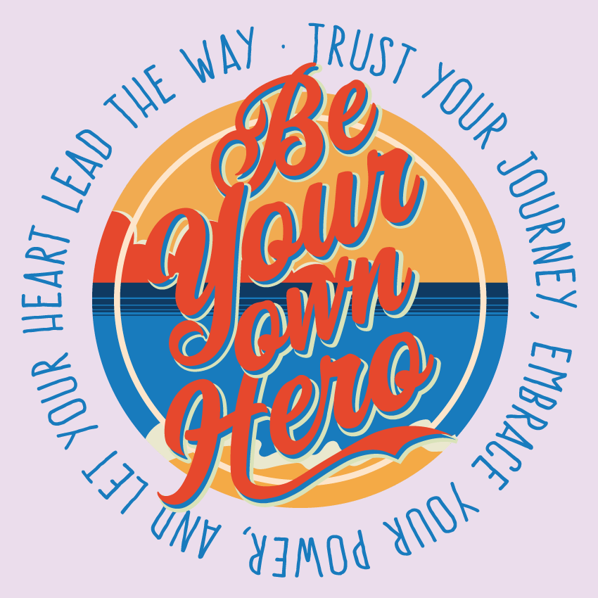 Thumbnail: Be Your Own Hero Hoodie - Sunset