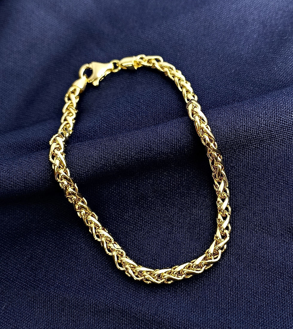 Miniatura: Pulseira feminina em Ouro 18k palmeira